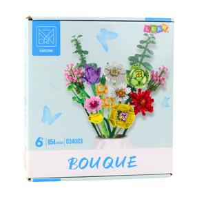 Конструктор Lean Toys Bouque 23711, 854 шт., многоцветный