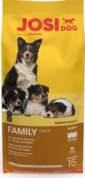 Kuiv koeratoit JosiDog Family, linnuliha, 15 kg