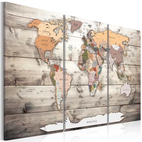 Репродукция пробки Artgeist History of Travel, k-c-0035-p-g, 60 см x 40 см