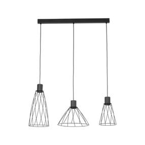 Šviestuvas kabinamas TK Lighting Modesto 10149, GU10, 3 x 10 W, juoda sp. / juoda sp.