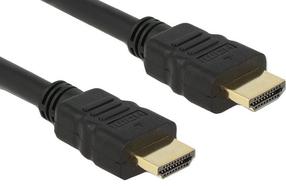 Провод Delock High Speed HDMI HDMI male, HDMI female, 0.25 м, черный цв.