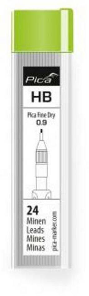 Grafiitsüdamikud PICA Fine Dry, 6.0 cm x 0.09 cm, hall v., 24 tk