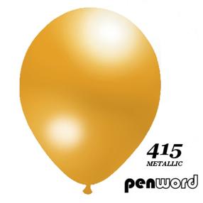 Õhupall ovaalsed Penword 12" Metalic, kuldne v., 100 tk