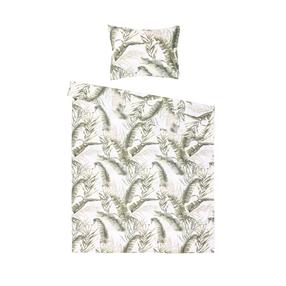 Patalynės užvalkalų komplektas Domoletti Percale Palm Poetry, žalia sp., 50 x 70 cm, 140 x 200 cm, 2 d.