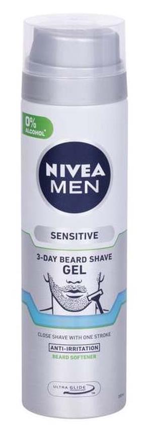 Skūšanās gēls Nivea 3-Day Beard, 200 ml