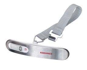 Kohvrikaal Soehnle Travel, valge v./roostevaba teras v./hõbe v., 26.2 x 12 x 4.5 cm