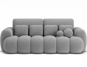 Sofa-lova Cotonn Royal, pilka sp., 256 x 119 cm x 105 cm