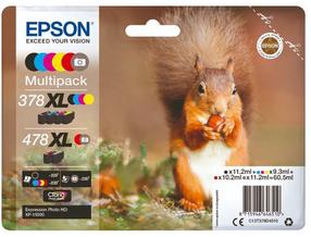 Rašalinio spausdintuvo kasetė Epson 378XL+478XL C13T379D4010, juoda sp./raudona sp./geltona sp.