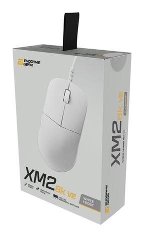 Vadu spēļu pele Endgame Gear XM2 8k v2, usb type-a, white frost krās.
