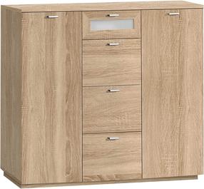 Комод Forte Nexus NXSK25-D30G06, коричневый цв., 119.6 см x 98.8 см x 40 см