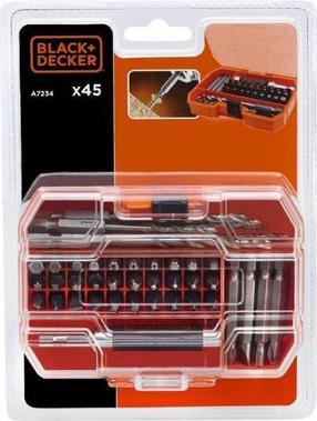 Skrūvgriežu uzgaļu komplekts Black & Decker, 1/2"