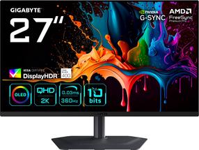 Monitorius Gigabyte MO27Q3, QD-OLED, 360 Hz, QHD, 27"