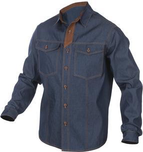 Krekls vīriešu Sara Workwear 10441, zila krās./brūna krās., M izmērs