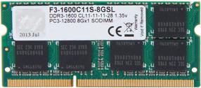 Operatyvioji atmintis (RAM) G.SKILL F3-1600C11S-8GSL, DDR3L (SO-DIMM), 8 GB, 1600 MHz