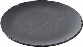 Taldrik prae/serveerimine/pitsa või tordi jaoks Revol Basalt, Ø 28.5 cm, must v.