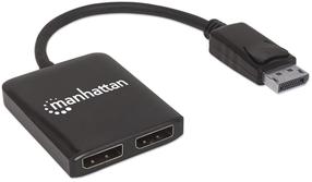 Adapteris Manhattan Micro USB / DisplayPort Micro USB, Displayport female x 2, melna krās.
