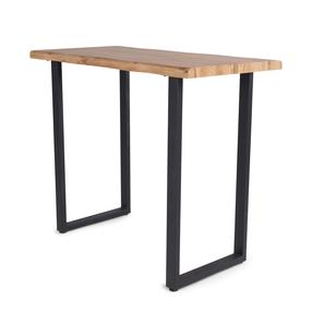 Stalas Domoletti U LEGS, juoda sp./medžio sp., 120 cm x 60 cm x 100 cm