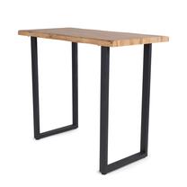Stalas Domoletti U LEGS, juoda sp./medžio sp., 120 cm x 60 cm x 100 cm