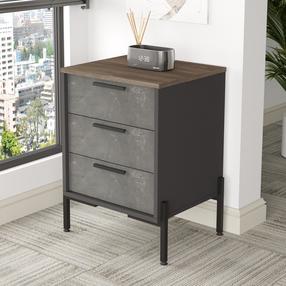 Komoda Kalune Design VS3, antracito sp./ruda sp., 70 cm x 54 cm x 44.5 cm