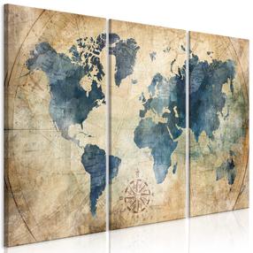 Reprodukcija Artgeist Retro Map, 120 cm x 80 cm