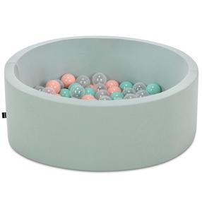 Baseinas su kamuoliukais Kalune Design Bubble Pops, ⌀ 7 cm, mėtinė (mint) sp. rožinė sp.
