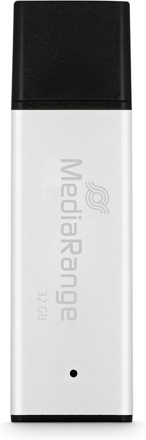USB mälupulk MediaRange High Performance MR1900, hõbe v., 32 GB
