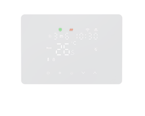 Programuojamas šildymo termostatas Feelspot WTH25.05RF, tvirtinamas prie sienos, balta sp., 13 cm, 5 - 35 °C