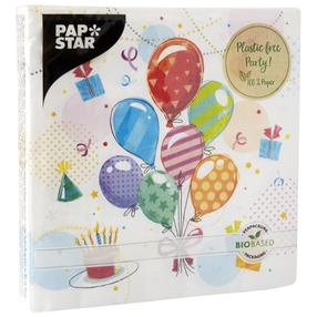 Pabersalvrätikud Papstar Fete, 33 cm x 33 cm, mitmevärviline, 20 tk