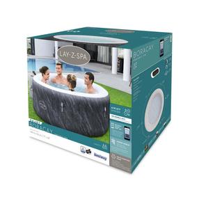 Kubilas, pripučiamas/sukūrinis Bestway Lay-Z-Spa Boracay 005626, pilka sp., 180 x 66 cm