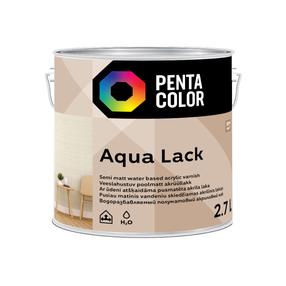 Laka, pus-matēts Pentacolor Aqua Lack, 2.7 l