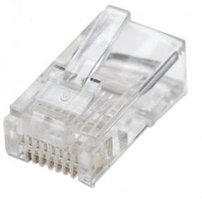 Соединение Intellinet 5e UTP RJ-45, 100 шт., прозрачный цв.