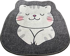 Vannas istabas paklājs Foutastic Neko 359CHL5198, pelēka krās., 120 cm x 120 cm