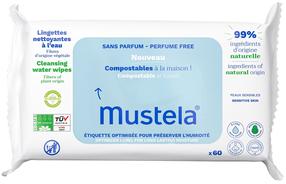Детские влажные салфетки Mustela Compostable, 60 шт.