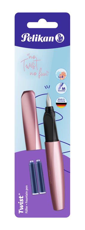Täitesulepea Pelikan Twist P457M 11PN806268, vasakukäelistele/paremakäelistele, roosa v.