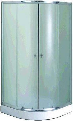 Dušo kabina Gotland Eko, pusapvalė, 90 cm x 90 cm x 195 cm (pažeista pakuotė)