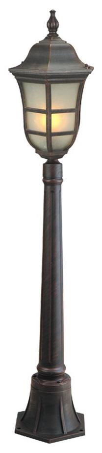 Pastatomas lauko šviestuvas HR EL-2625 PE2, 60W, E27, IP44, juoda sp., 20.5 cm x 110 cm