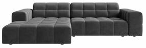 Kampinė sofa Cosmopolitan Design Chicago Venus 2930, pilka sp., kairinė, 167 x 234 cm x 78 cm