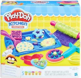 Plastilīna komplekts, ar piederumiem Hasbro Play-Doh Sweet Shoppe Cookie Creations, daudzkrāsaina, 280 g