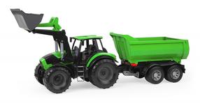 Rotaļu traktors Lena Worxx, melna krās./zaļa krās.
