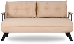Sofa-lova Hanah Home Sando 2-Seat Sofa Bed, kreminė sp., 78 x 133 cm x 78 cm