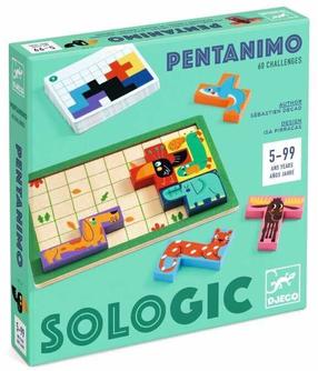 Loginis žaidimas Djeco Sologic Pentanimo, įvairių spalvų