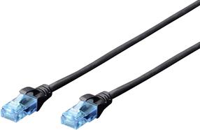 Tīkla kabelis Digitus CAT 5e U/UTP DK-1512-100/BL RJ-45, RJ-45, 10 m, melna krās.