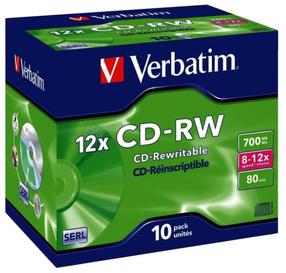 Įrašomas kompaktinis diskas Verbatim, 700 MB, 10vnt.