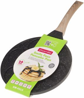 Cepšanas panna Kamille Smile Face KM 4213, Ø 26 cm, alumīnijs