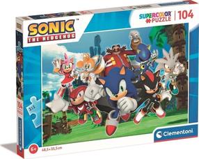 Dėlionė Clementoni Sonic 507418, 33.5 cm x 48.5 cm, 104 vnt., įvairių spalvų