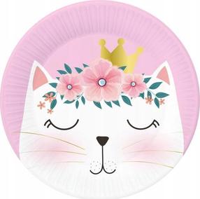 Vienreizējās lietošanas šķīvis GoDan Cats, Ø 18 cm, 6 gab.