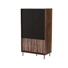 Spinta Swing S-1, juoda sp./riešuto sp., 102 cm x 55 cm x 179 cm
