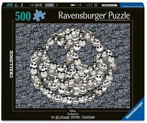 Puzle Ravensburger Nightmare Before Christmas, 36 cm x 49 cm, 500 gab., daudzkrāsaina