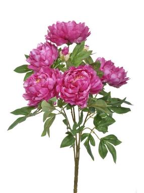 Mākslīgo ziedu pušķis, peonija, (krāsa/dizains tiek izvēlēts nejauši), 50 cm