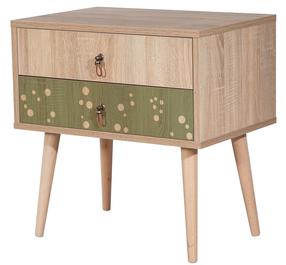 Naktinis staliukas Kalune Design City Dino, įvairių spalvų, 61 cm x 60 cm x 40 cm
